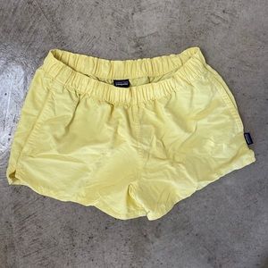 Patagonia yellow shorts